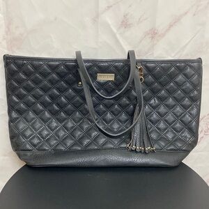Bcbg Paris Quilted Faux Vegan Leather Tassel Hand Bag